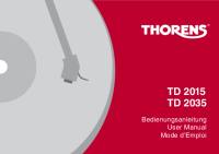 Thorens TD-2035-TD-2015-Owners-Manual-DE 